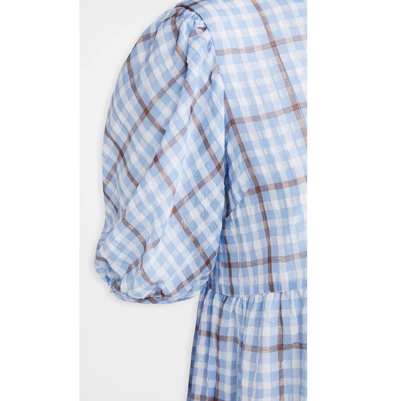 NWT English Factory Plaid Check Tent Tiered Dress - Picture 3 of 9